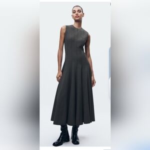 Zara Collection Dark Gray Maxi Dress